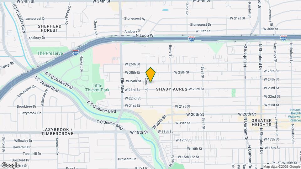 1430 W 24th St Map and Location Details
