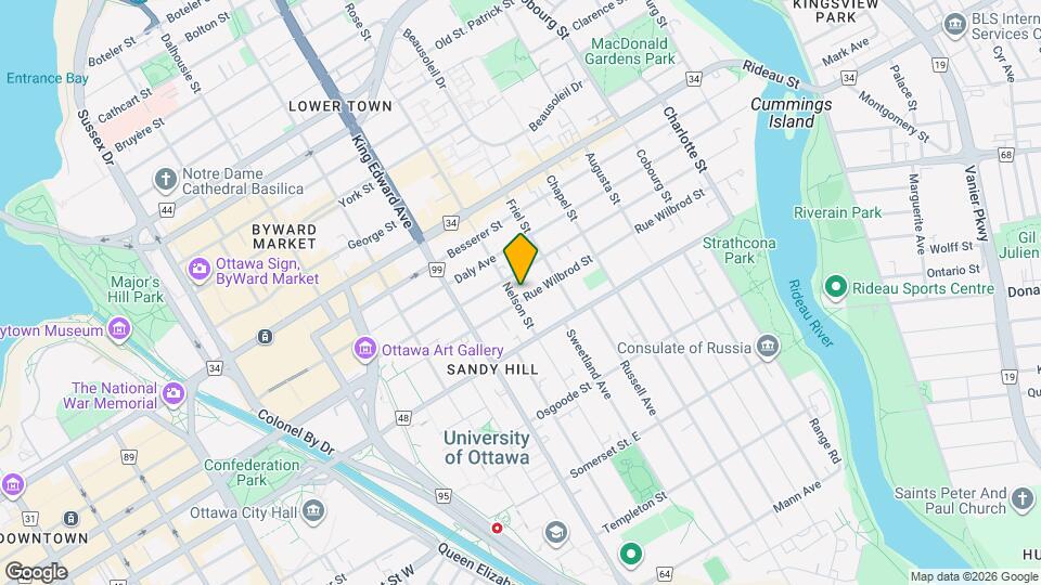 277 Rue Wilbrod St Map and Location Details