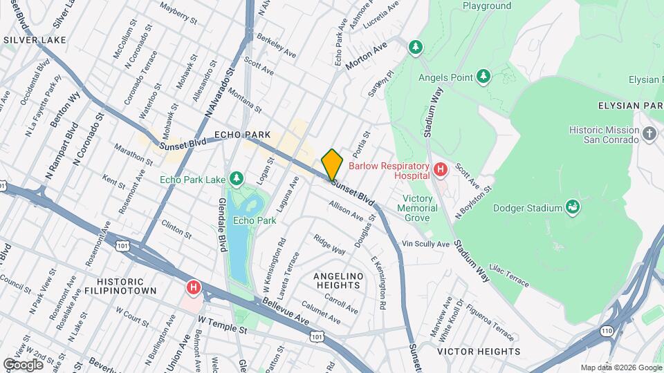 1488 W Sunset Blvd, Unit 1/4 Mapa y Detalles de la Ubicación