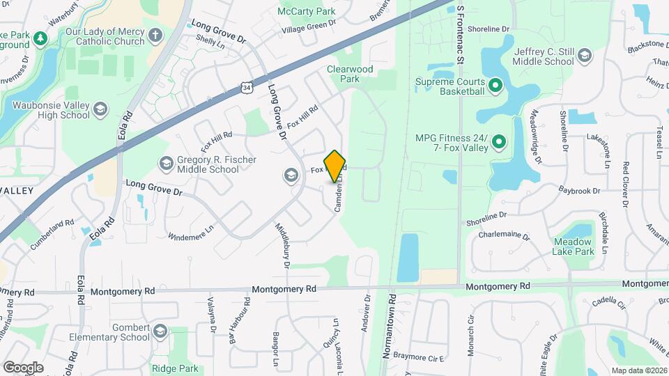 1045 Camden Ln Map and Location Details