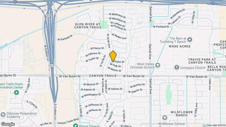 16640 W Polk St Map and Location Details