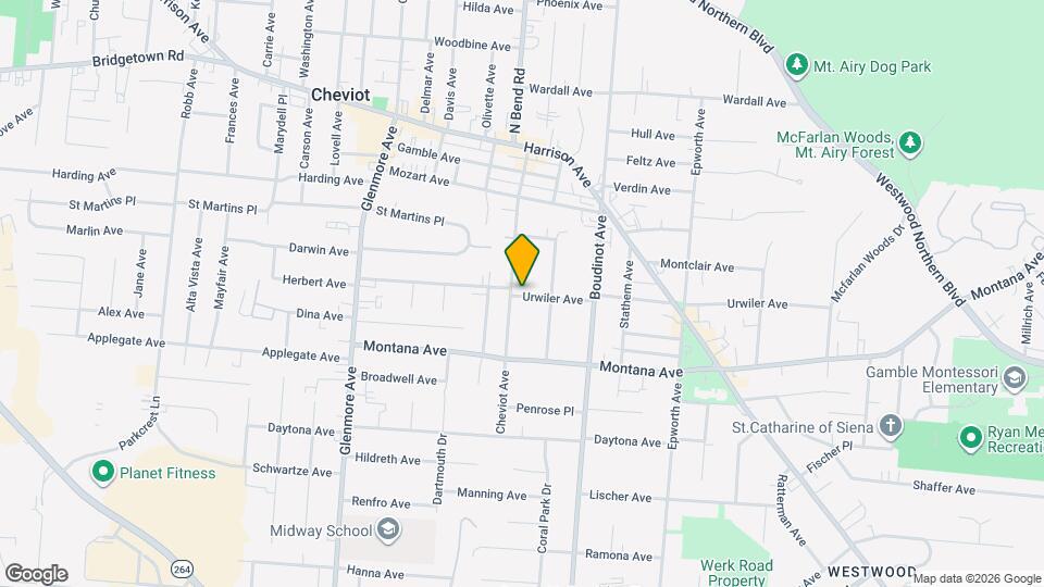 3458 Cheviot Ave, Unit 2 Map and Location Details