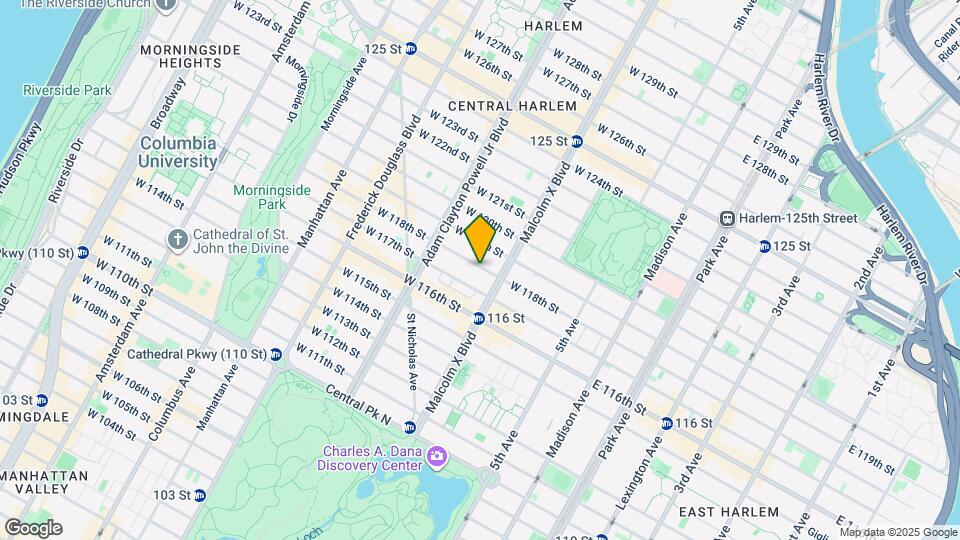 112 W 118th St Mapa y Detalles de la Ubicación
