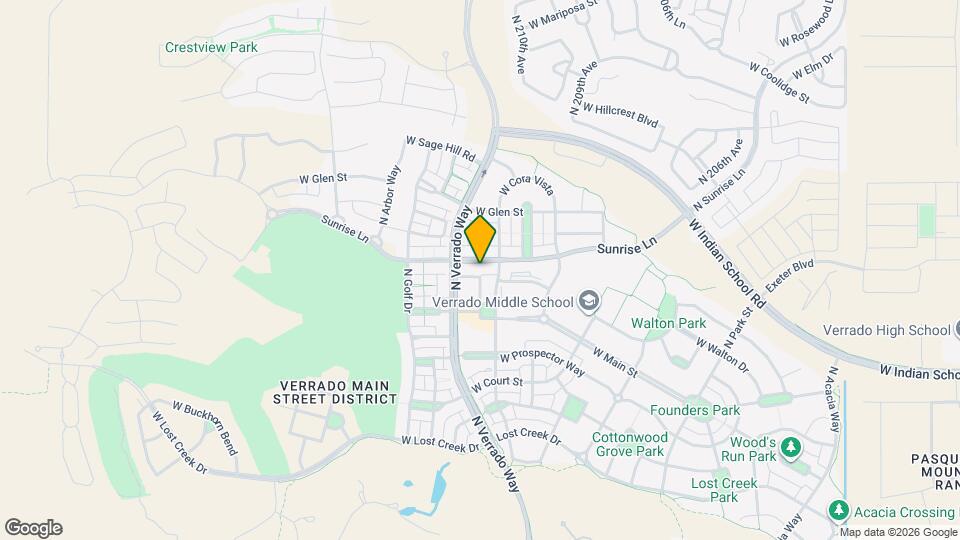 21045 W Sunrise Ln Map and Location Details