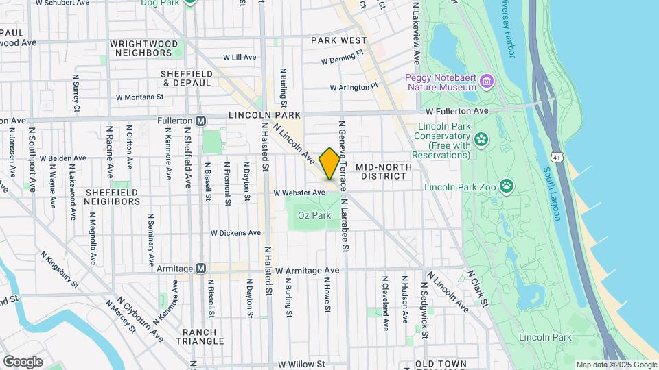 2216 N Lincoln Ave Map and Location Details