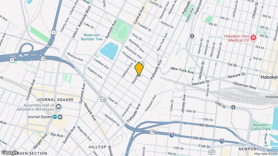 38 Jefferson Ave Map and Location Details