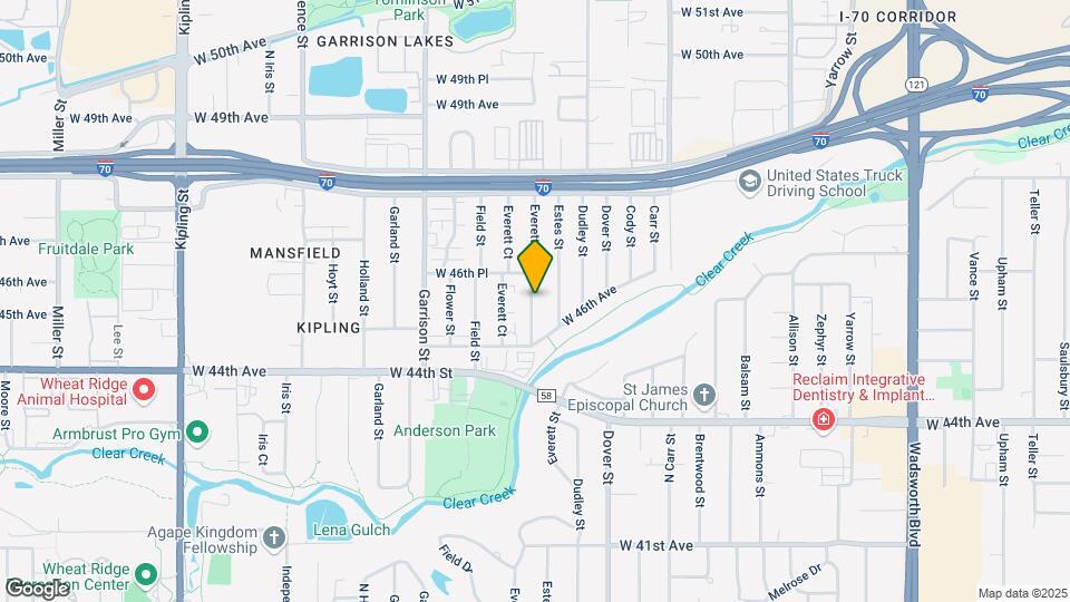 4562 Everett St Map and Location Details