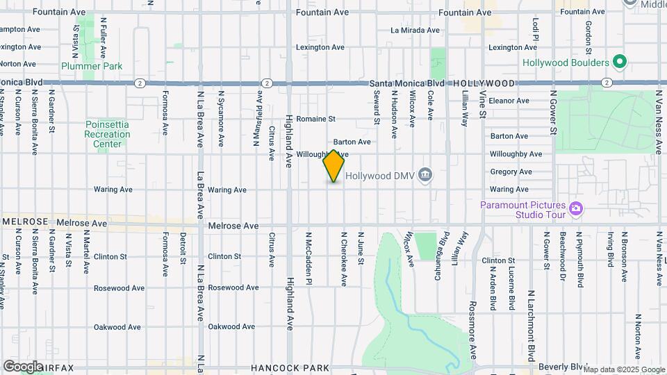 800 N Las Palmas Ave Map and Location Details