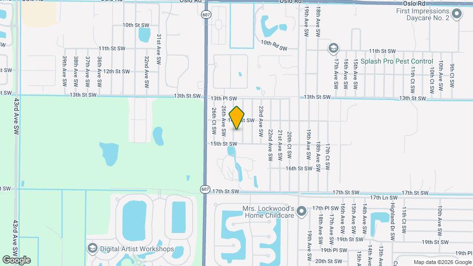 1456 25th Ct SW Map and Location Details