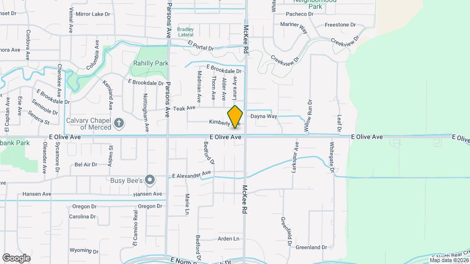 2143 E Olive Ave Map and Location Details