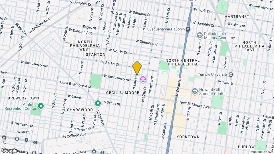 1809 N 18th St Mapa y Detalles de la Ubicación