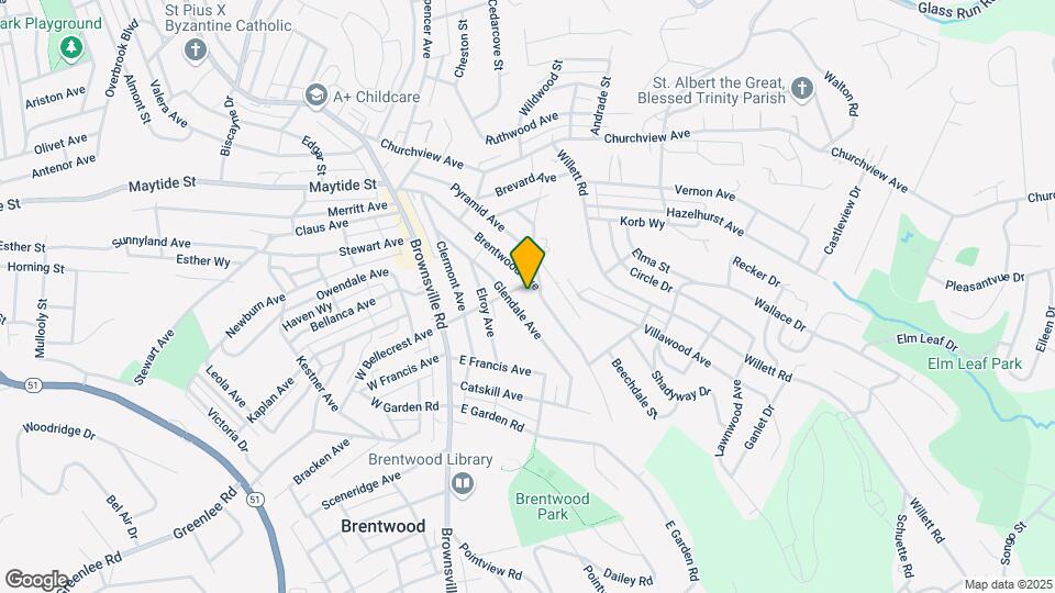 3108 Brentwood Ave Map and Location Details