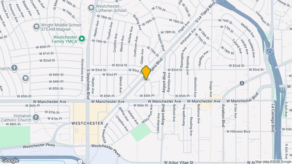 8413 Kittyhawk Ave Map and Location Details