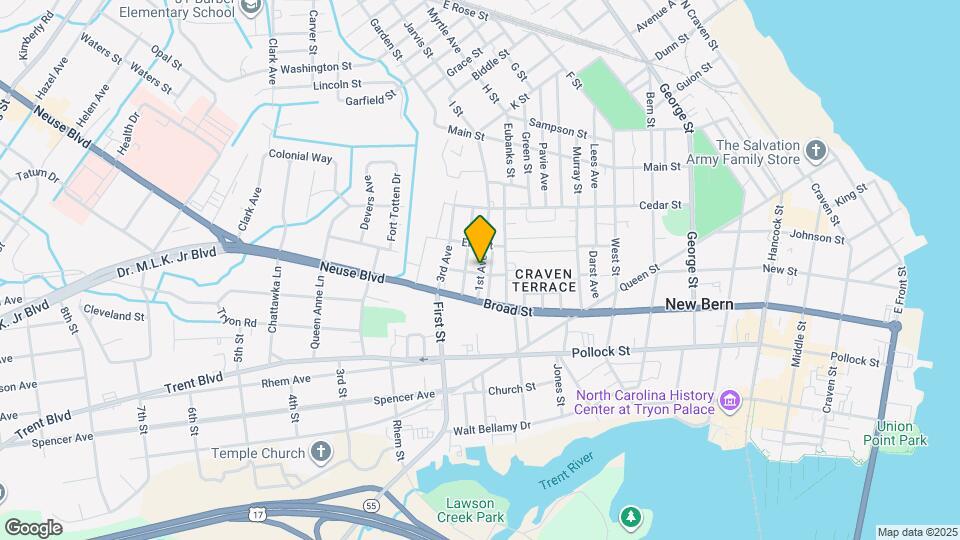 607 1st Ave Map and Location Details