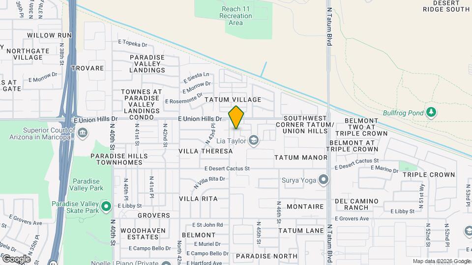 18421 N 44th Pl Map and Location Details