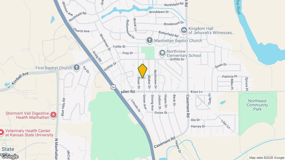 2125 Green Ave Map and Location Details