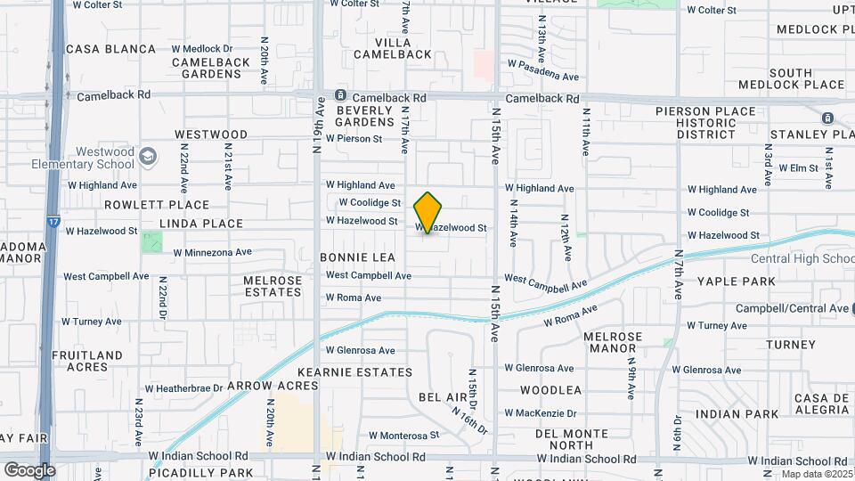 1649 W Hazelwood St Map and Location Details