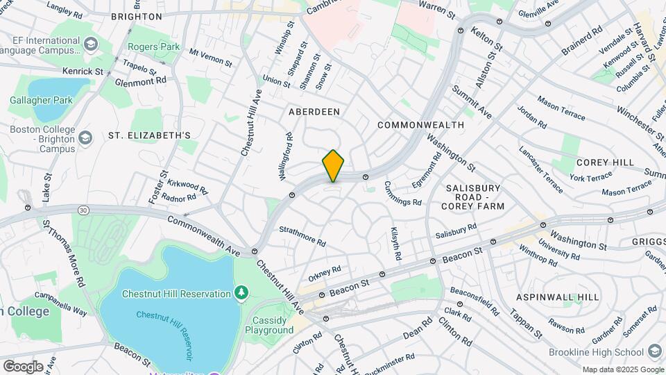 1714 Commonwealth Ave, Unit 6 Map and Location Details