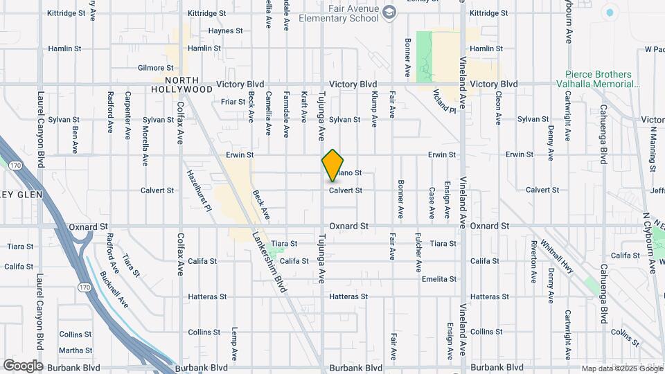 11345 Calvert St Map and Location Details