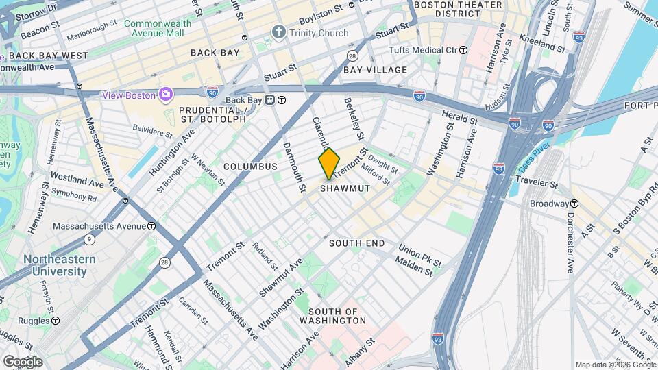 570-572 Tremont St Map and Location Details