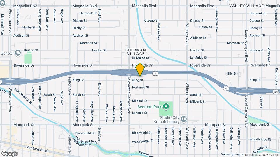 12817 Kling St Mapa y Detalles de la Ubicación