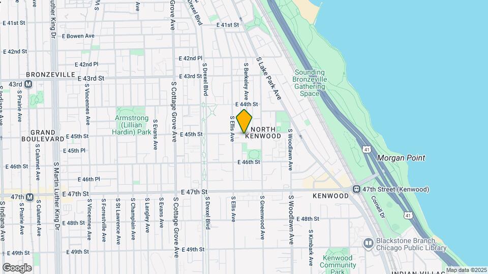 1023 E 45th St, Unit #2 Mapa y Detalles de la Ubicación