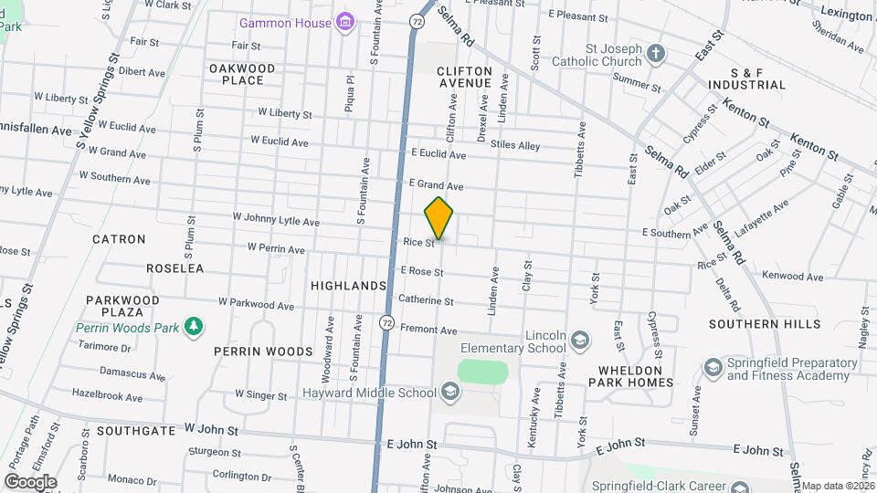 1301 Clifton Ave, Unit 3 bedroom, 2 full baths Spfld apartment Map and Location Details