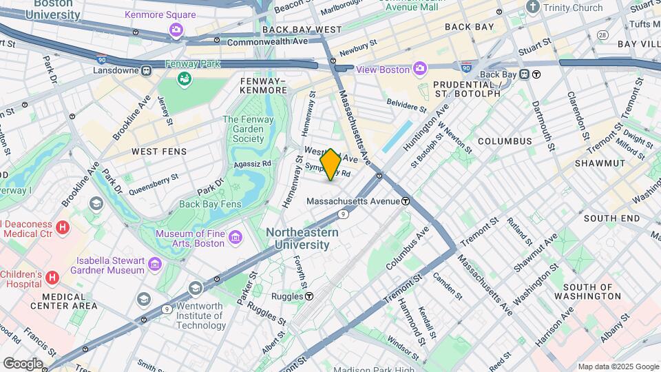 90 Gainsborough St Map and Location Details