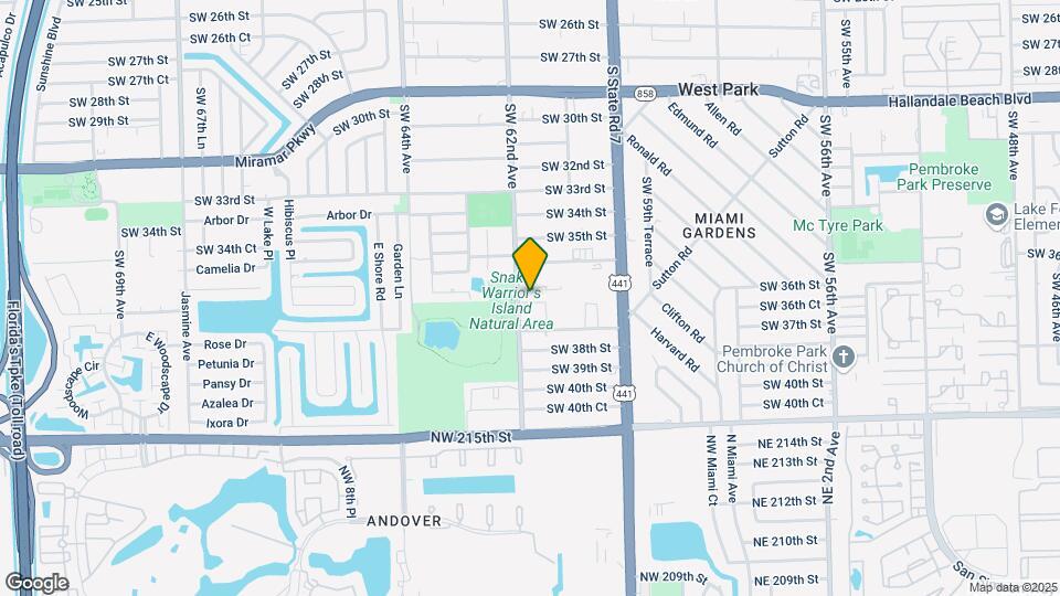 6159 SW 36th Ct Map and Location Details