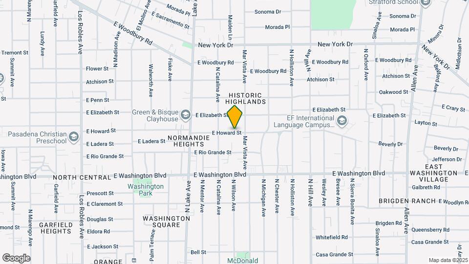 1075 E Howard St Map and Location Details