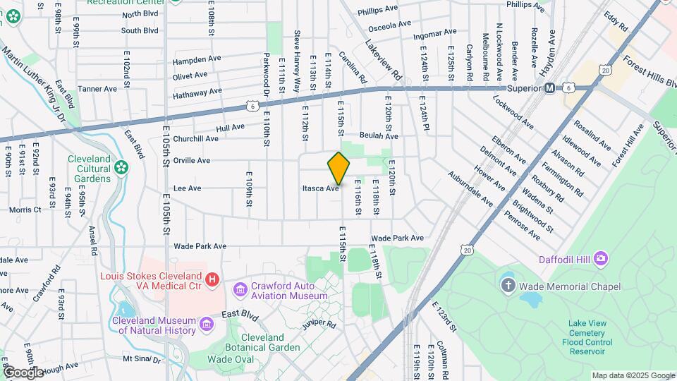 1458 E 115th St Map and Location Details