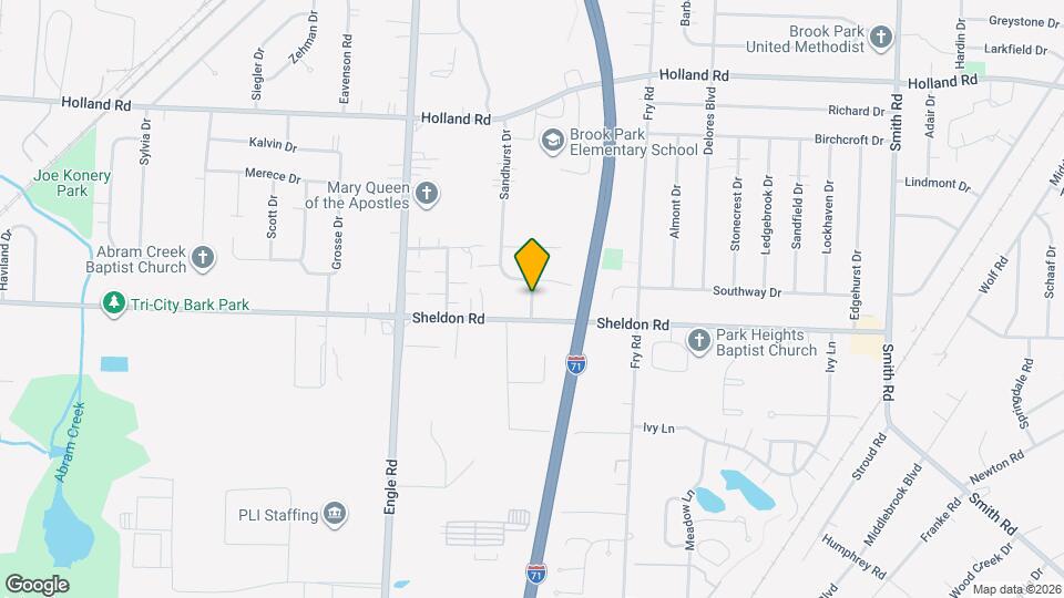 17050 Sheldon Rd Map and Location Details