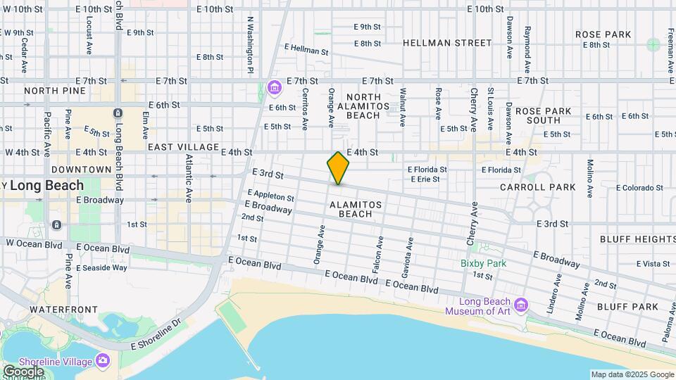1216 E 3rd St Map and Location Details