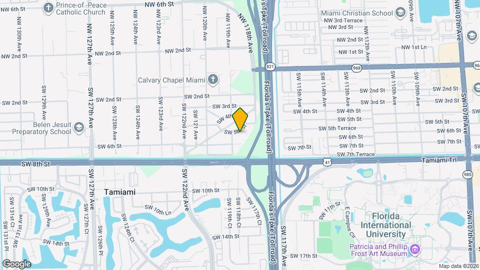 11870 SW 5th St Map and Location Details