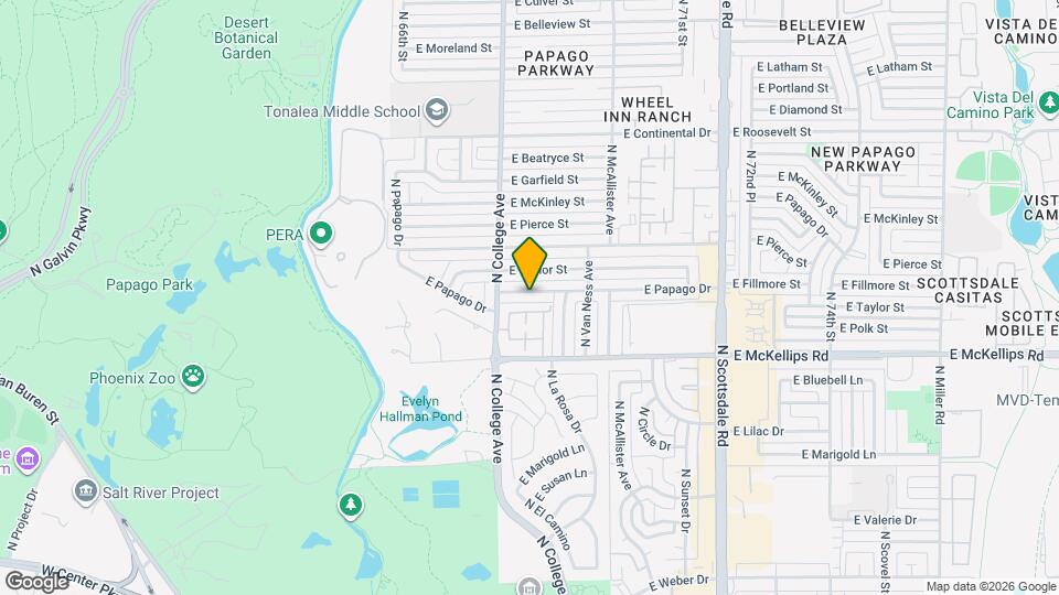 335 E Papago Dr Map and Location Details