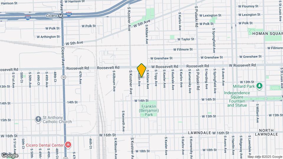 1249 S Kolin Ave Map and Location Details