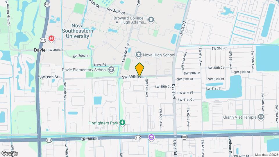 3904 SW 67th Way Map and Location Details