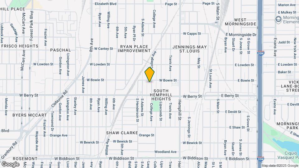3008 College Ave Map and Location Details