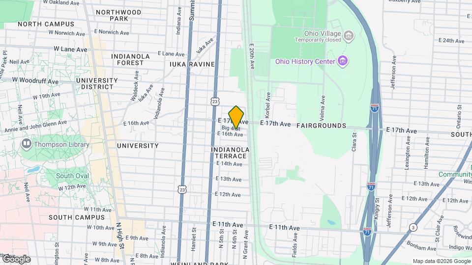 420 E 16th Ave Mapa y Detalles de la Ubicación