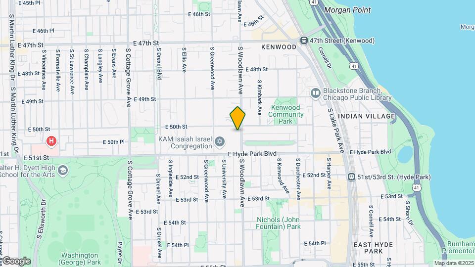 5012 S Woodlawn Ave Map and Location Details