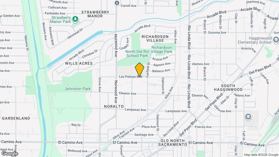 550 Las Palmas Ave Map and Location Details