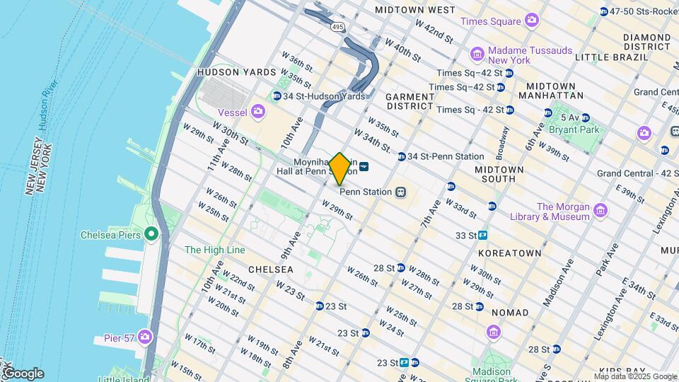 349 W 30th St Mapa y Detalles de la Ubicación