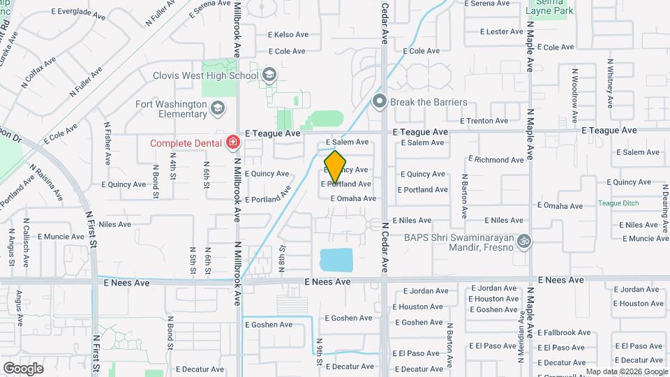 1325 E Portland Ave Map and Location Details