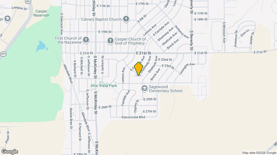 1545 Alta Vista Dr Map and Location Details