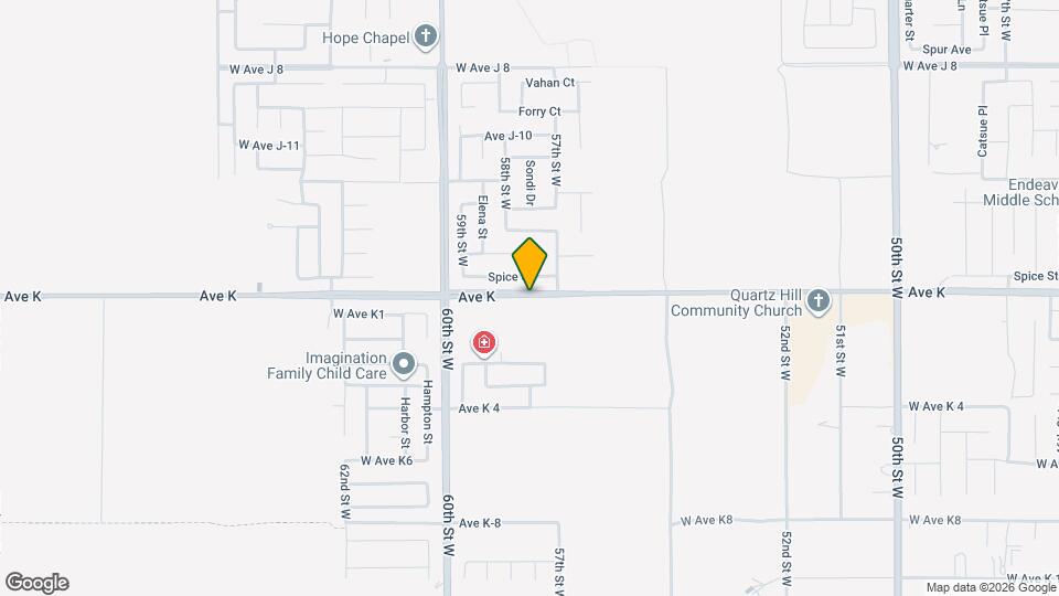 5806 W Ave K-3 Map and Location Details