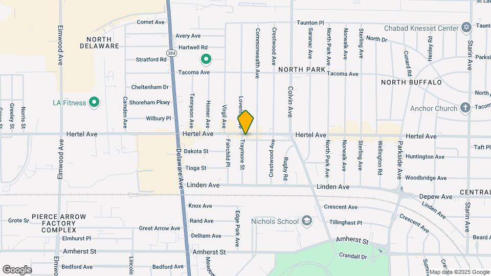 1225 Hertel Ave Map and Location Details