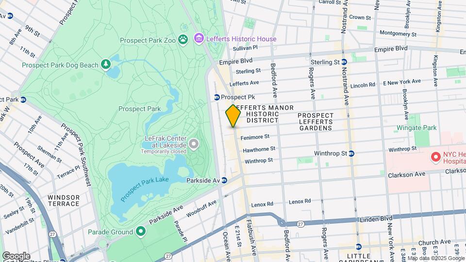 608 Flatbush Avenue Mapa y Detalles de la Ubicación