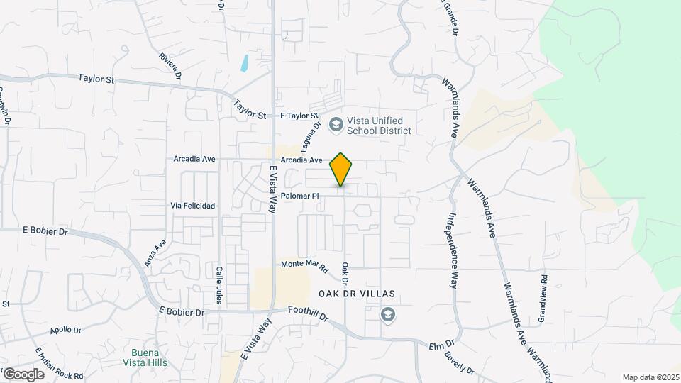 1252 Palomar Pl Mapa y Detalles de la Ubicación