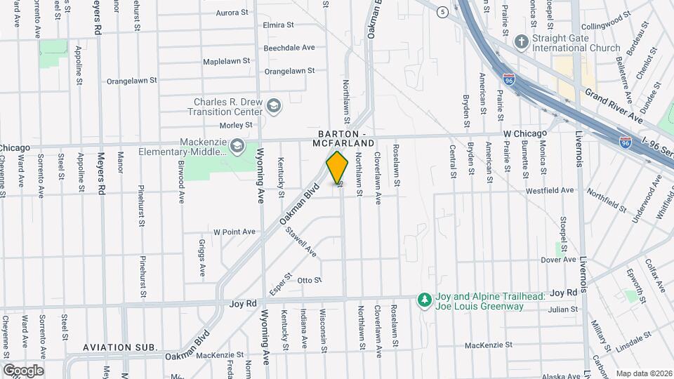 9321 Ohio St Map and Location Details