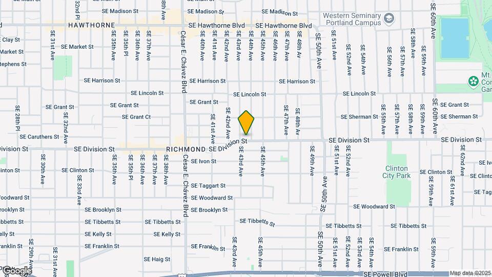 4315 SE Division St Map and Location Details